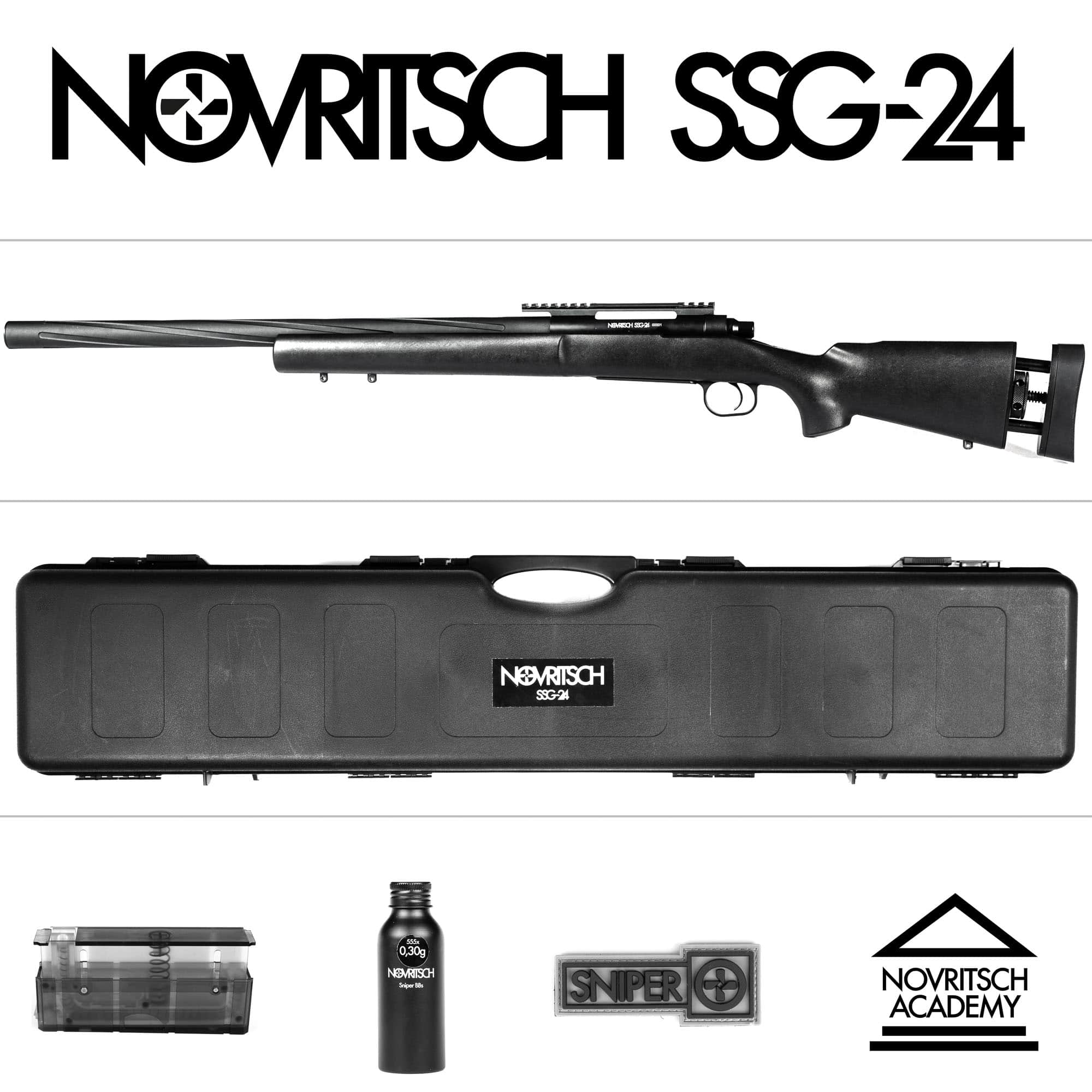 Novritsch Ssg24 Airsoft Sniper Rifle Novritsch Usa