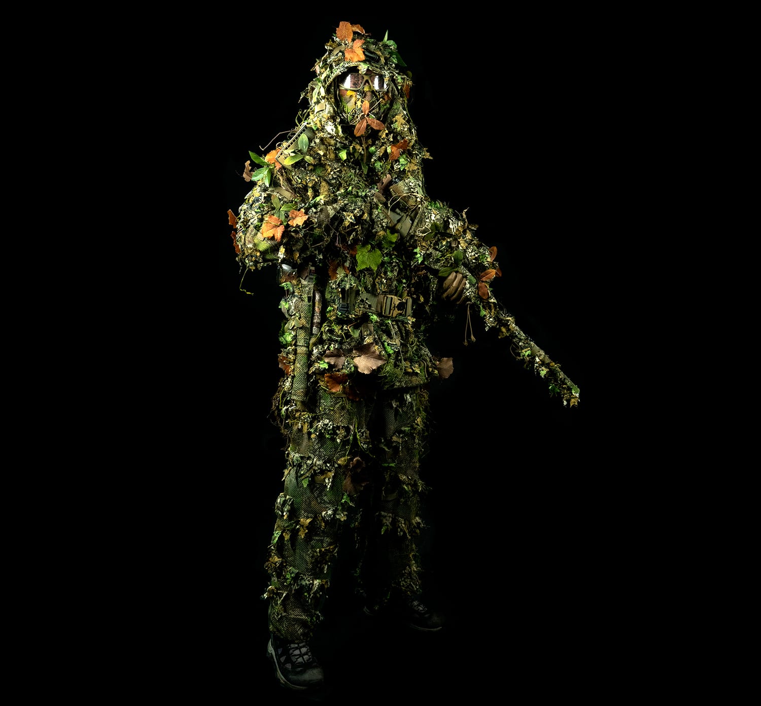 Ghillie sniper