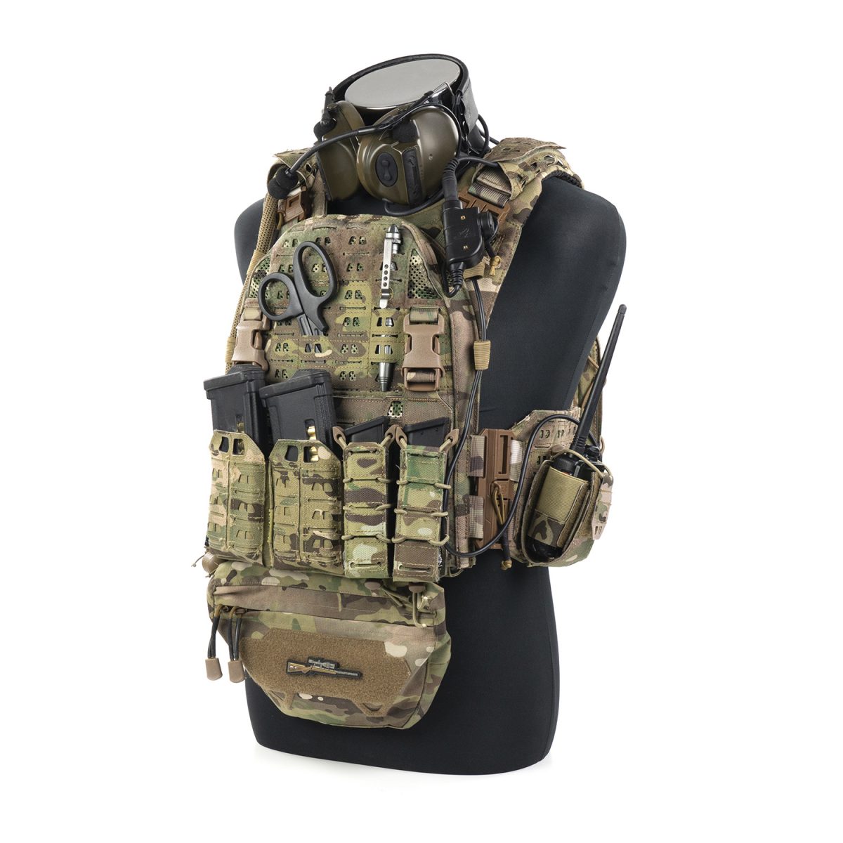 Gilet Tactique Avec Poches Et Boucle Rapide - Taille Réglable 80-110 Cm, Nylon, Pour Chasse, Airsoft, Outdoor